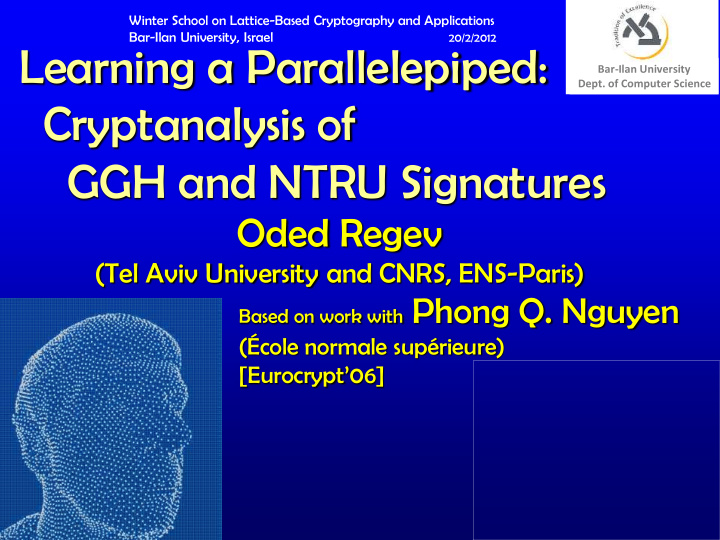 cryptanalysis of ggh and ntru signatures