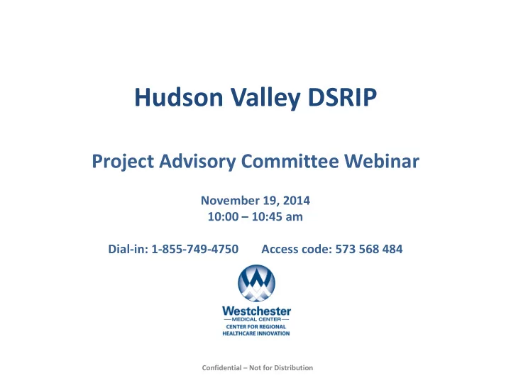 hudson valley dsrip