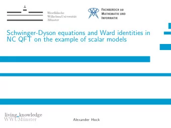 Schwinger-Dyson equations and Ward identities in  NC QFT on the example of scalar models