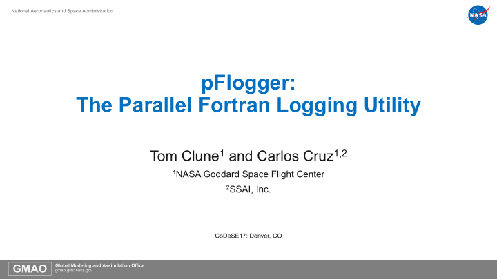 pflogger the parallel fortran logging utility