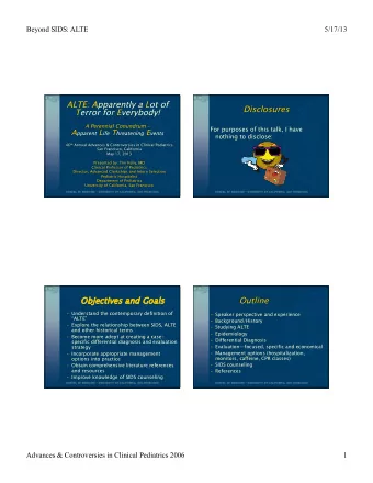 Objecti  tives and Goals  Understand the contemporary definition of  Speaker perspective and