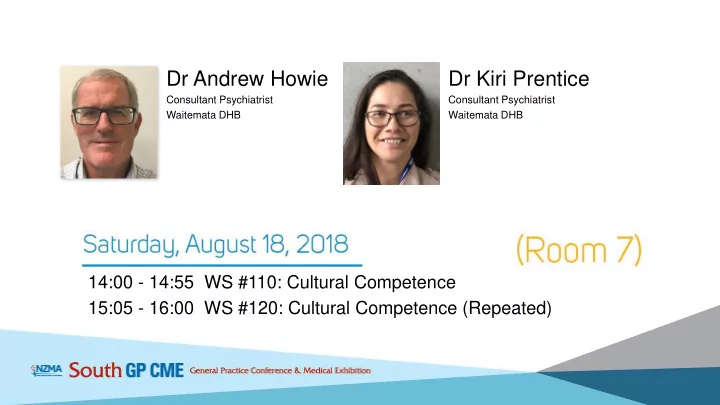 dr andrew howie dr kiri prentice