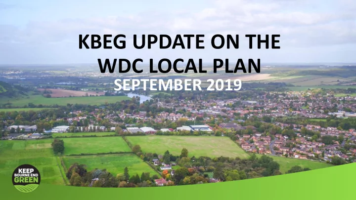 wdc local plan