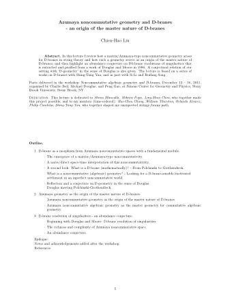 Azumaya noncommutative geometry and D-branes  - an origin of the master nature of D-branes