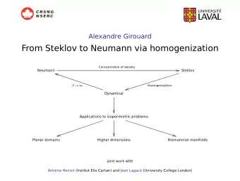 From Steklov to Neumann via homogenization  Concentration of density  Steklov  Neumann