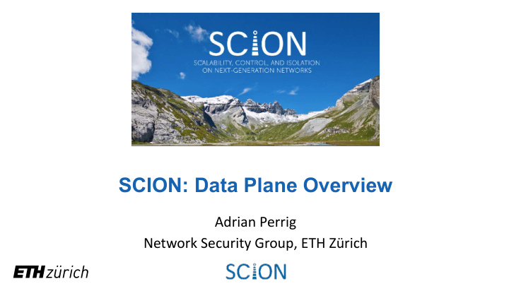 scion data plane overview