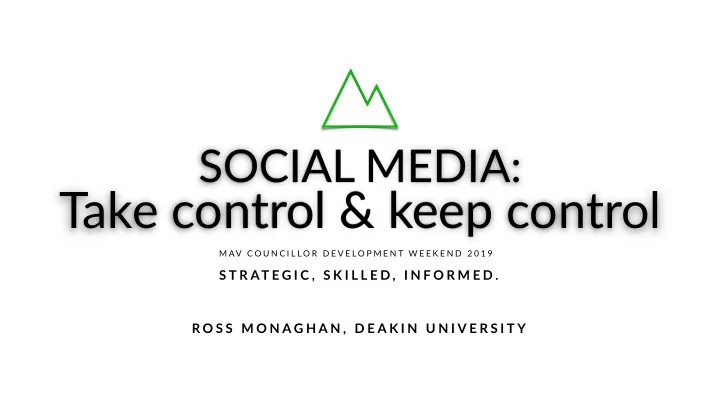 take control amp keep control