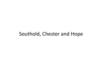 Southold, Chester and Hope