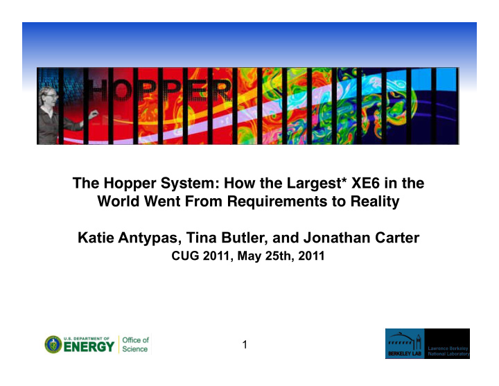 the hopper system how the largest xe6 in the world went
