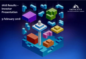 Entertainment  Entertainment  Presentation  Group Limited  Group Limited 9 February 2018