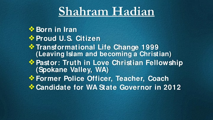 shahram hadian
