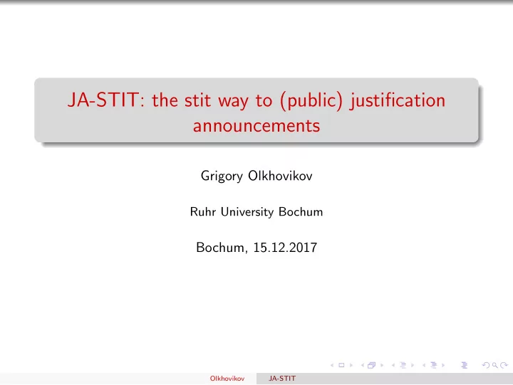 ja stit the stit way to public justification announcements