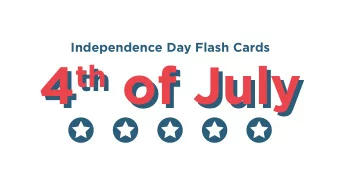 4 th of July 4 th of July  Flashcards by Juliann Law for makeandtakes.com  Icon made by Freepik