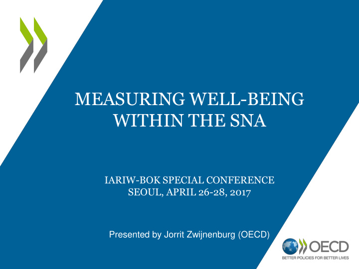 measuring well being within the sna