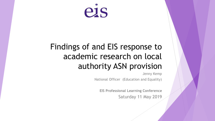 findings of and eis response to