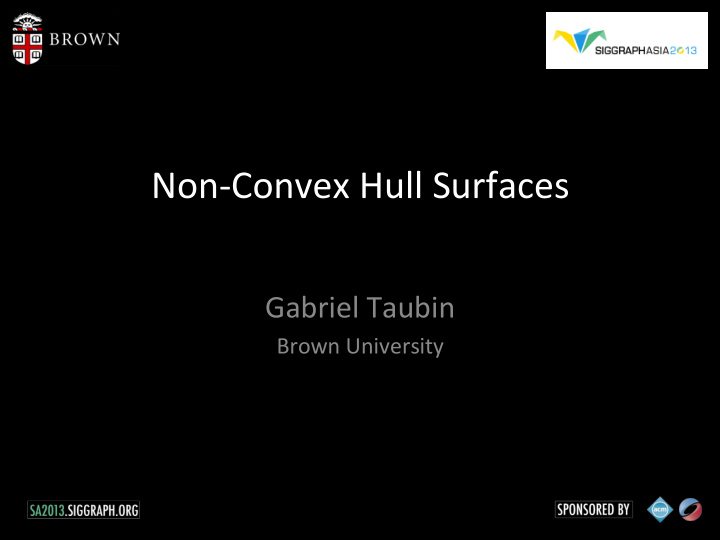 non convex hull surfaces