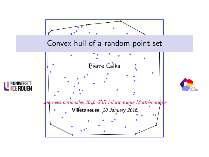convex hull of a random point set