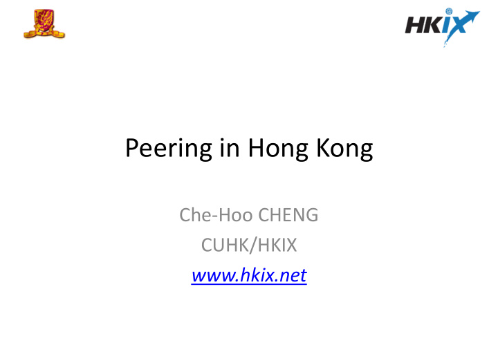 peering in hong kong