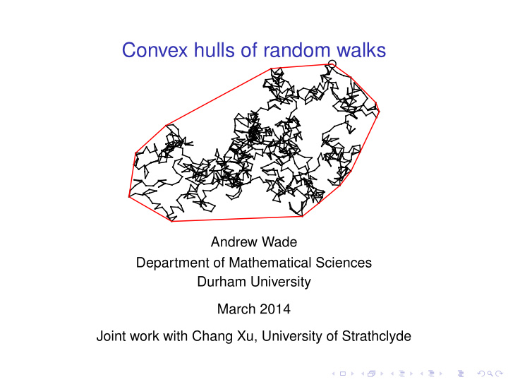convex hulls of random walks