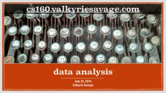 cs160.  cs160.  valkyriesavage.com  valkyriesavage.com  data analysis  July 22, 2015  Valkyrie
