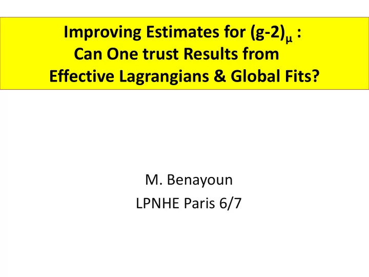 can one trust results from
