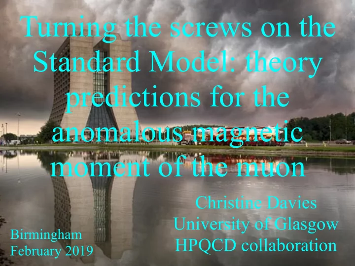 turning the screws on the standard model theory