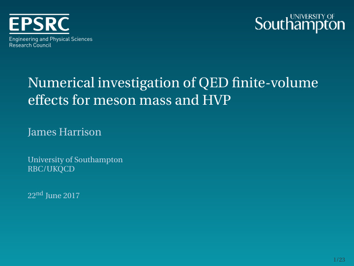 numerical investigation of qed finite volume effects for