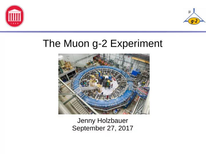 the muon g 2 experiment