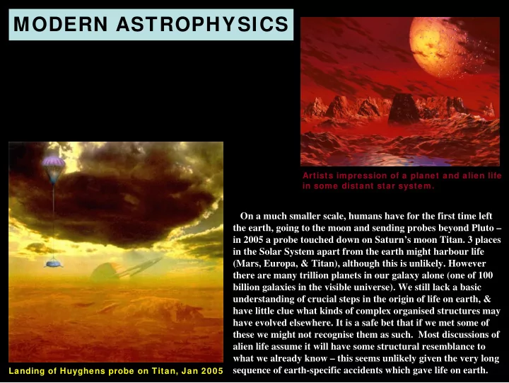 modern astrophysics