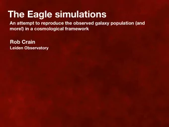 The Eagle simulations  An attempt to reproduce the observed galaxy population (and  more!) in a