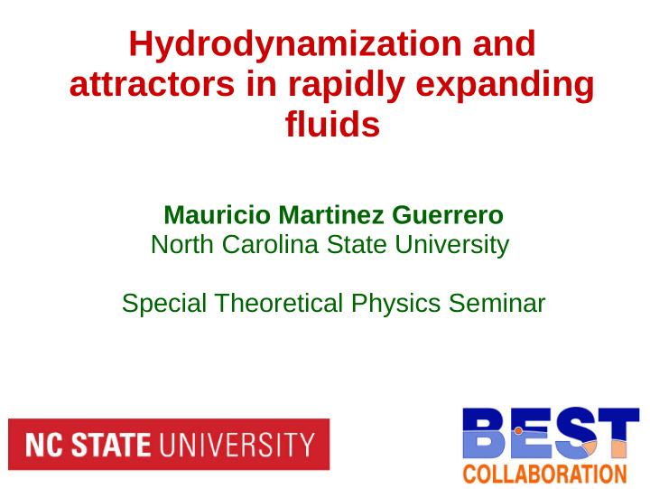 hydrodynamization and attractors in rapidly expanding