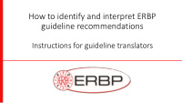 guideline recommendations