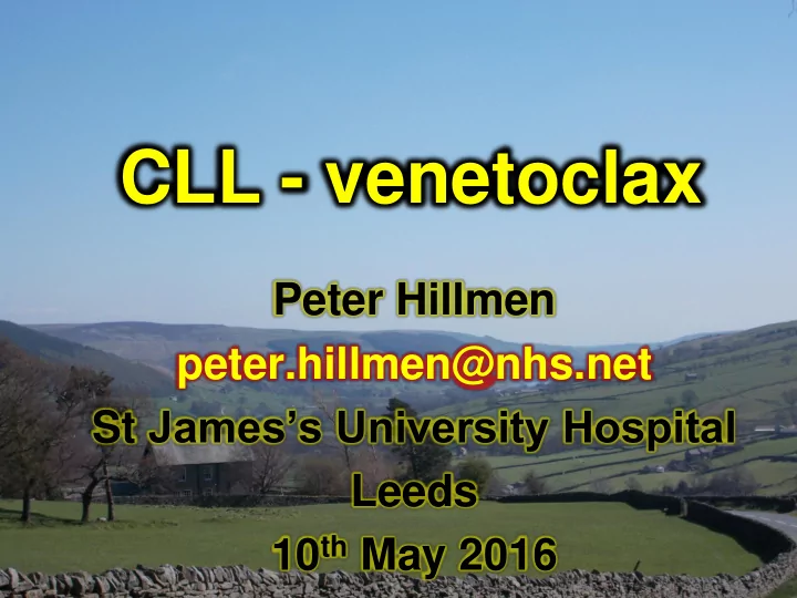 cll venetoclax