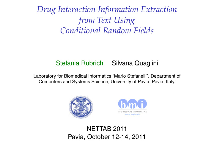 drug interaction information extraction from text using
