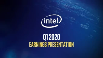 Q1 2020  EARNINGS Presentation  Disclosures  This presentation contains non-GAAP financial