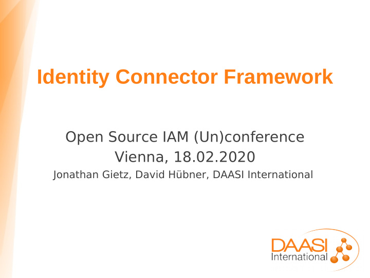 identity connector framework