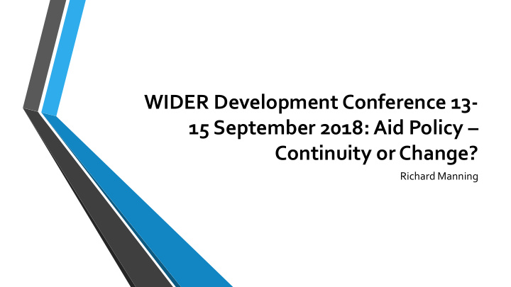 wider development conference 13 15 september 2018 aid