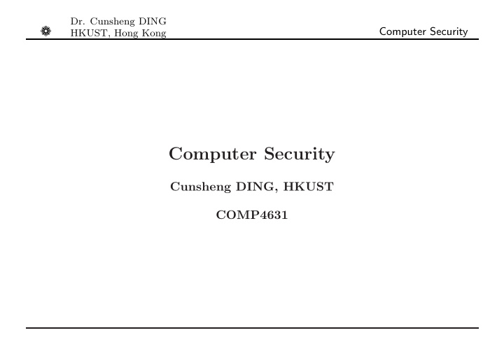 computer security