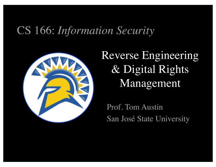 cs 166 information security reverse engineering digital