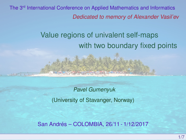 value regions of univalent self maps with two boundary