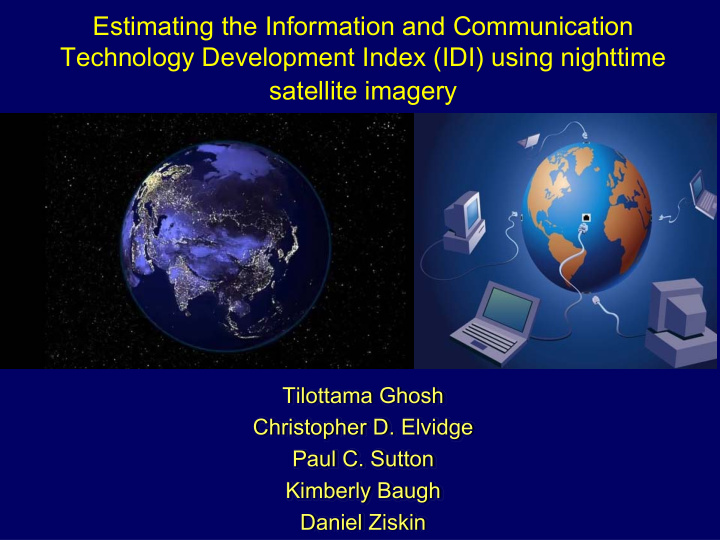 estimating the information and communication technology
