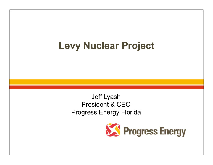 levy nuclear project