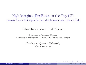 High Marginal Tax Rates on the Top 1%?  Lessons from a Life Cycle Model with Idiosyncratic Income