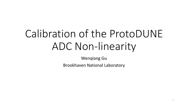 adc non linearity