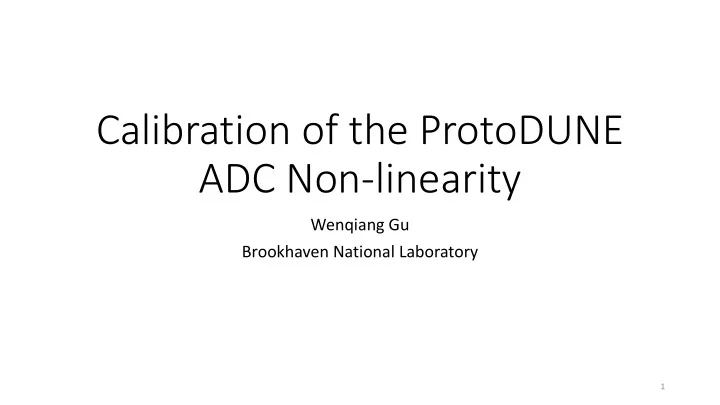 adc non linearity