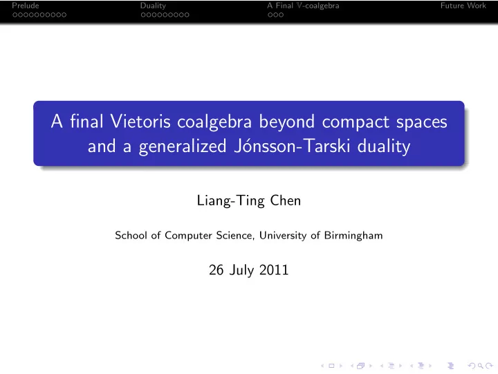 a final vietoris coalgebra beyond compact spaces and a