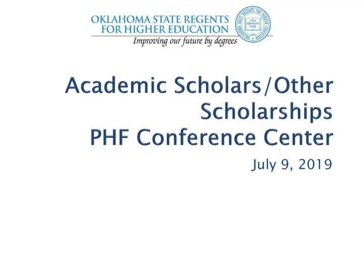 july 9 2019 scholarships