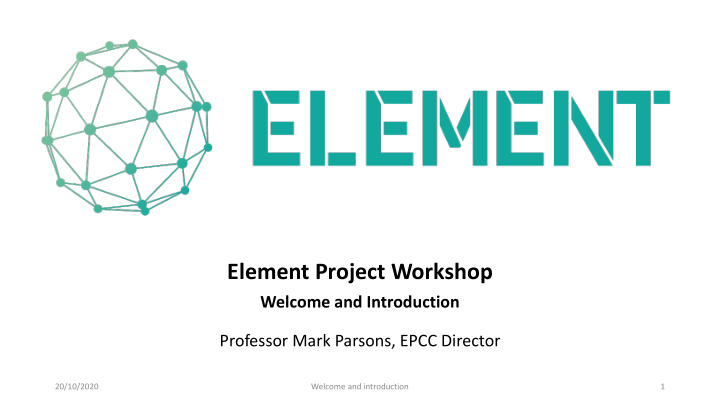 element project workshop