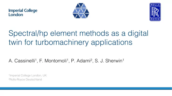 spectral hp element methods as a digital twin for