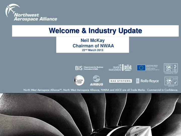 welcome industry update